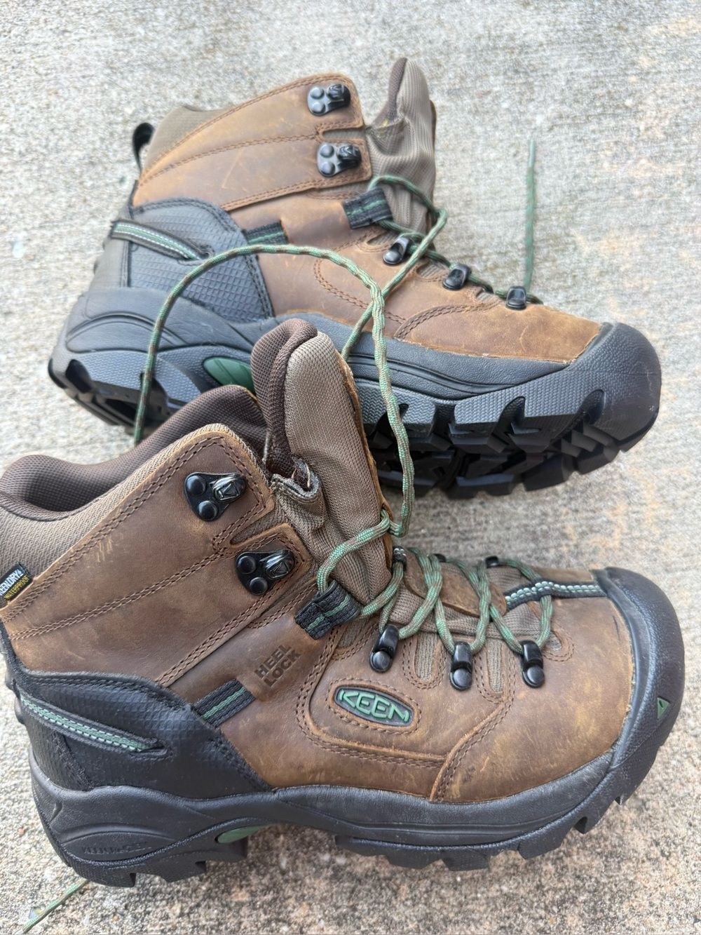 Keen Pittsburgh Energy Brown Leather Mid-Height Hiking Boots Mens 8.5ee
